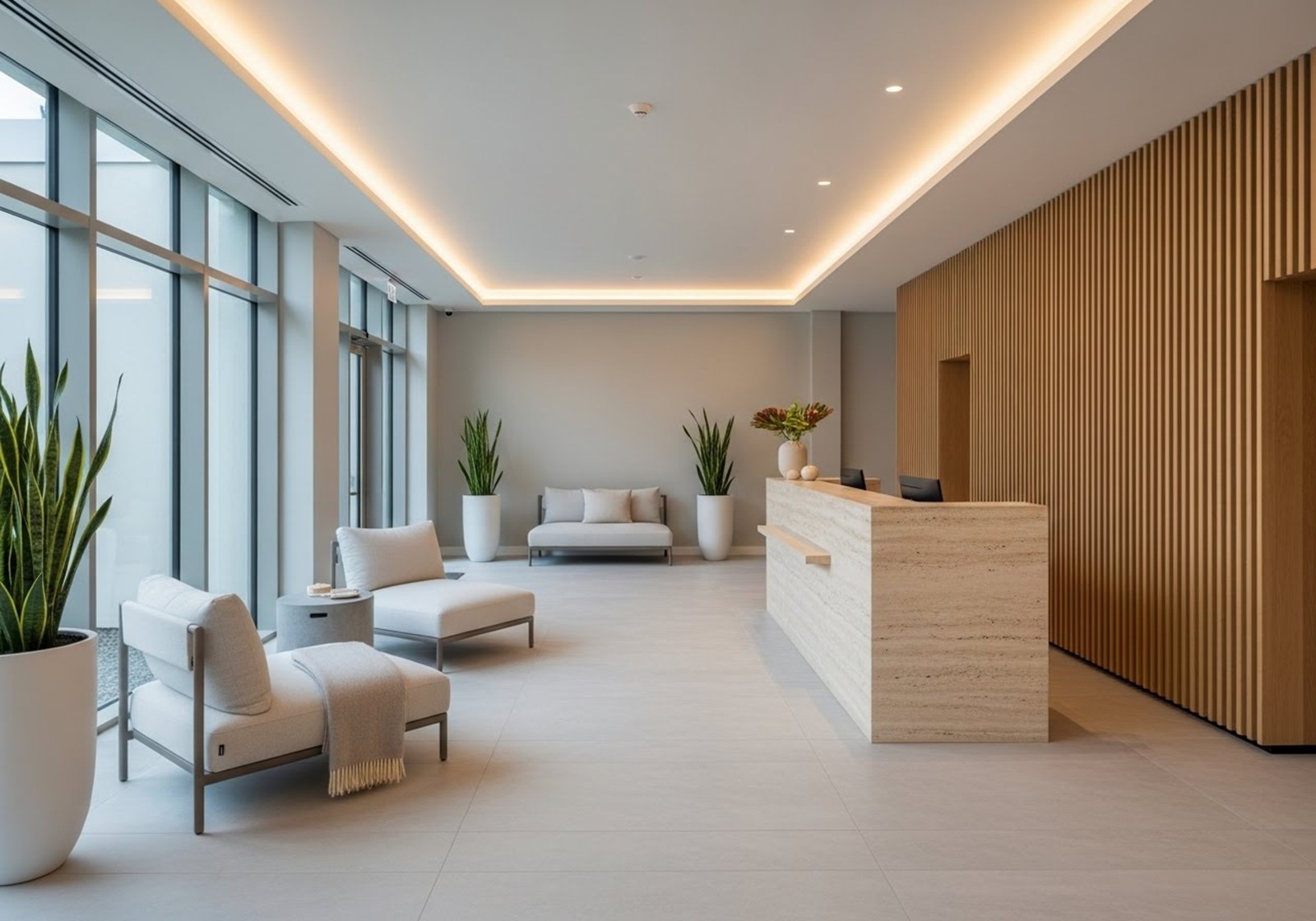 Custom dark lounge interior